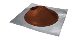 Проходной элемент MF угловой №3.1 (280-460мм) +185 EPDM (металлический неокрашенный фланец) терракот