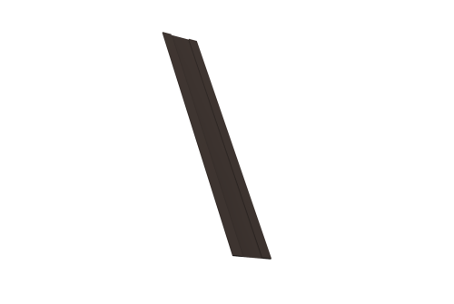 Крепежная планка жалюзи Milan, Milan Slim, Tokyo 0,45 Drap-double TX RR 32 темно-коричневый (2,5м)