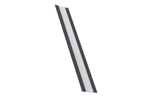 Крепежная планка жалюзи Milan, Milan Slim, Tokyo 0,5 Satin RAL 7024 мокрый асфальт (3м)