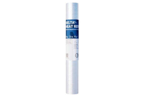 Пленка пароизоляционная Delta-Heat Reflex 180гр. с отражающим покрытием (75м2)