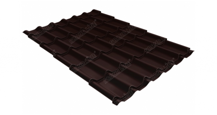 Профиль волновой classic 0,4 покрытие PE RAL 8017 шоколад